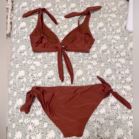 Warehouse | Copper Side Tie Bikini Size 6/8 - Picture 6 of 8